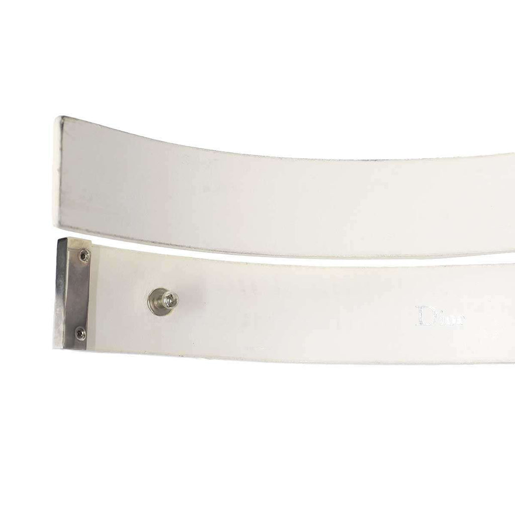 Dior Homme Leather Belt White 90