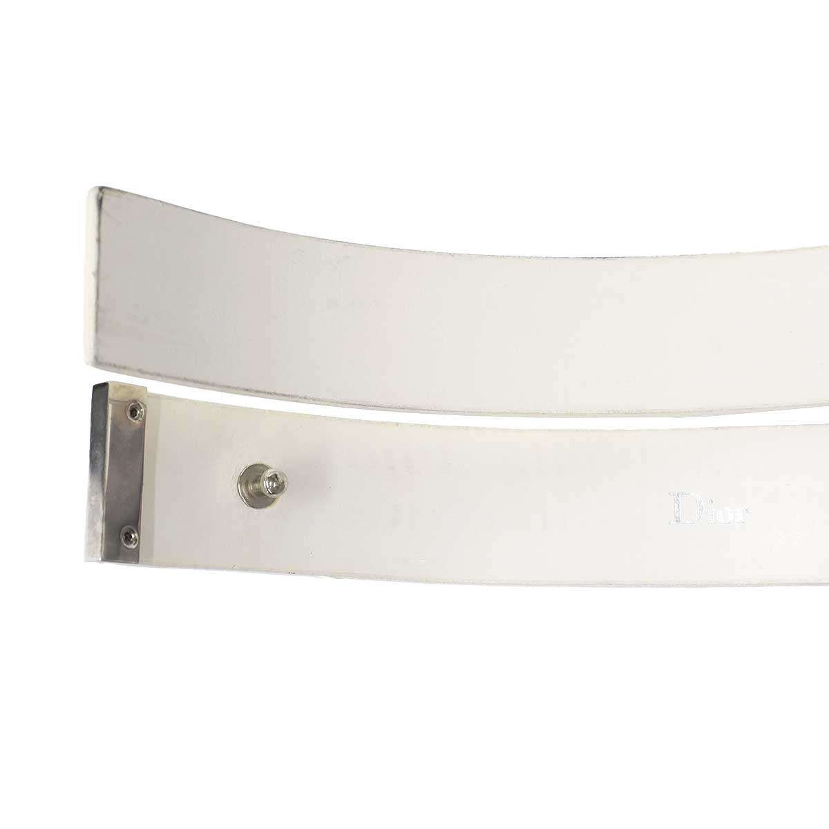 Dior Homme Leather Belt White 90