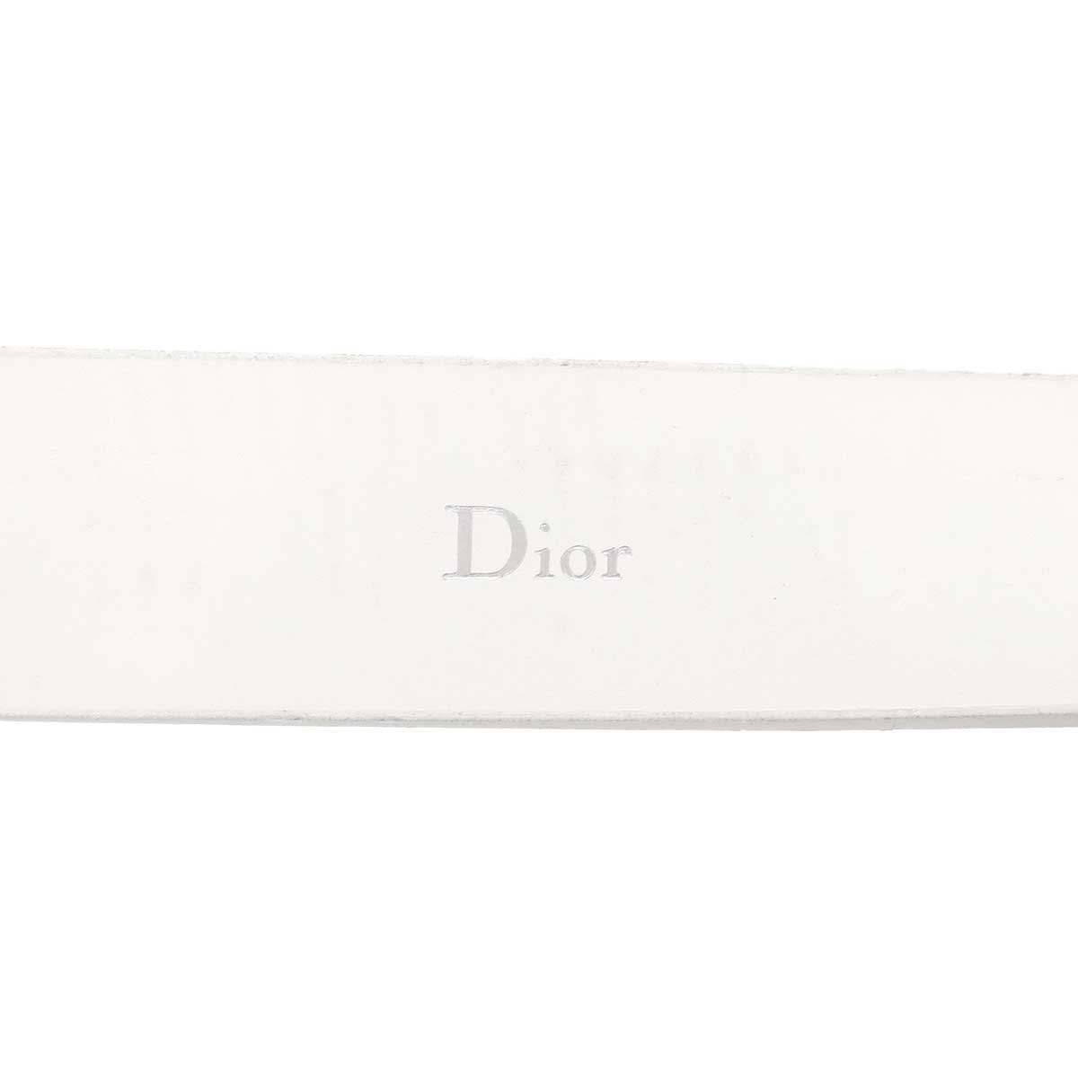 Dior Homme Leather Belt White 90