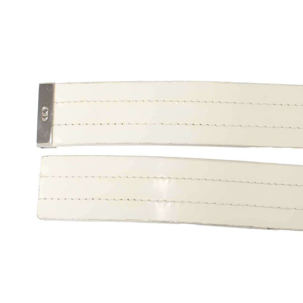 Dior Homme Leather Belt White 90