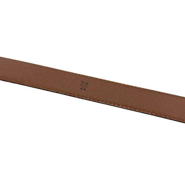 Louis Vuitton Belt Ceinture Classic Brown Taiga Waist 100 25 Leather