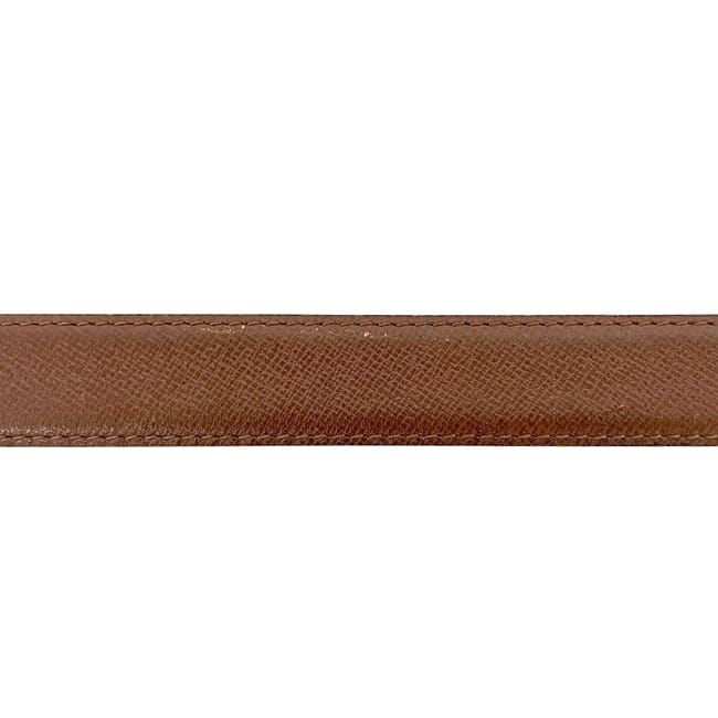 Louis Vuitton Belt Ceinture Classic Brown Taiga Waist 100 25 Leather