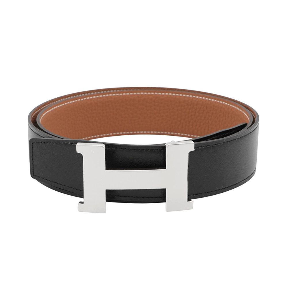 Hermes Belt Constance Reversible 100 Black Gold Togo Box Calf