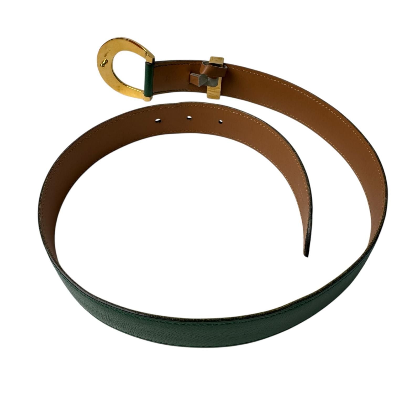 Hermes Horse Shoe Belt Horseshoe GD 70 Vintage