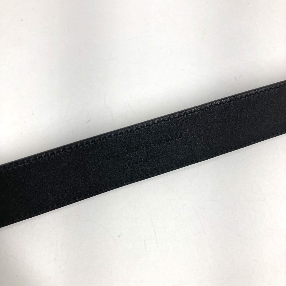 Saint Laurent Paris Belt Logo la 66 Buckle Leather Black