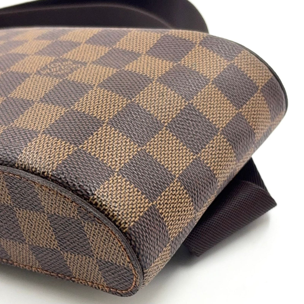 Louis Vuitton Damier Geronimos Leather Brown Belt Bag Gold