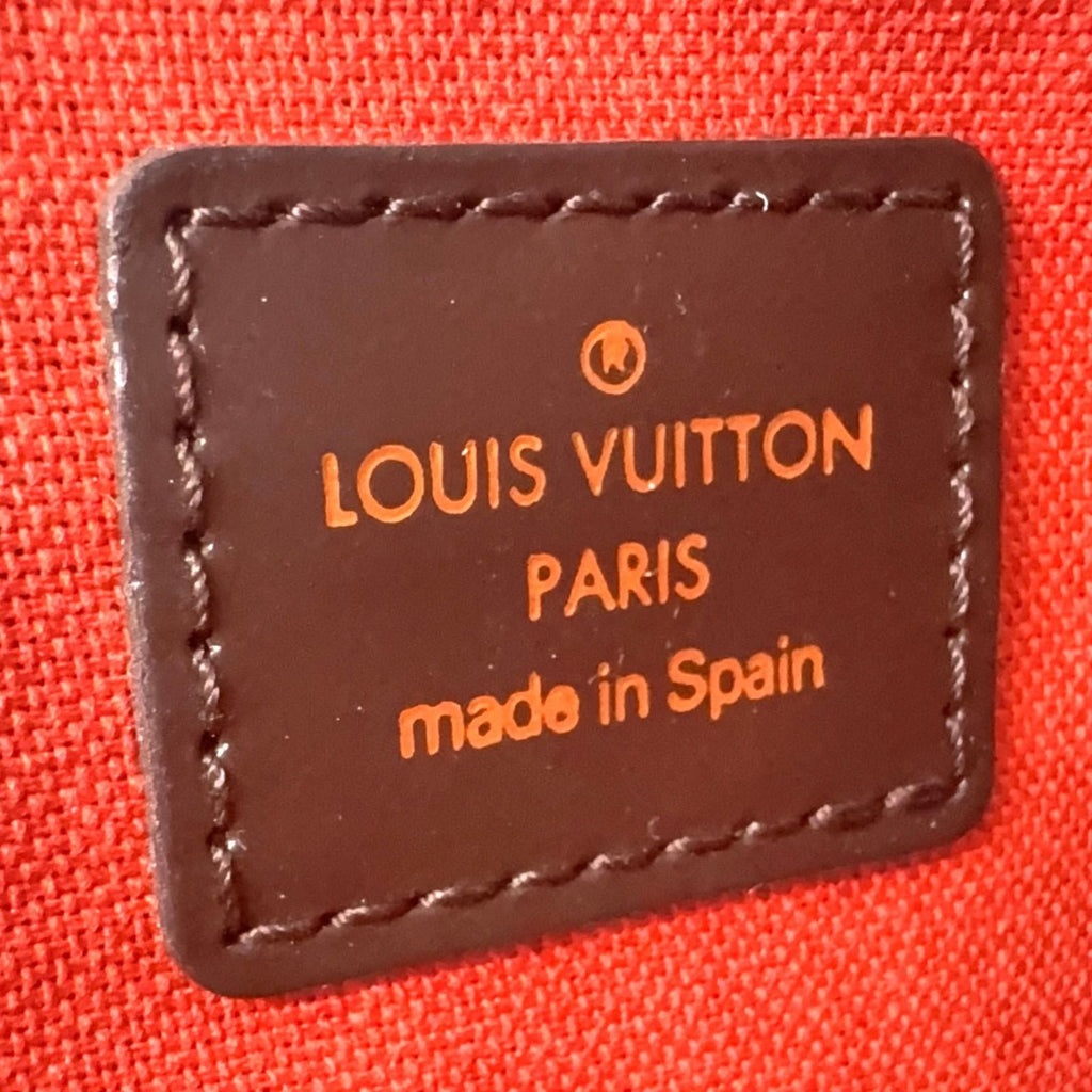 Louis Vuitton Damier Geronimos Leather Brown Belt Bag Gold