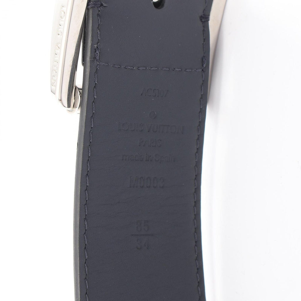 Louis Vuitton Belt Ceinture Reverso 40 Monogram Silver Reversible Leather