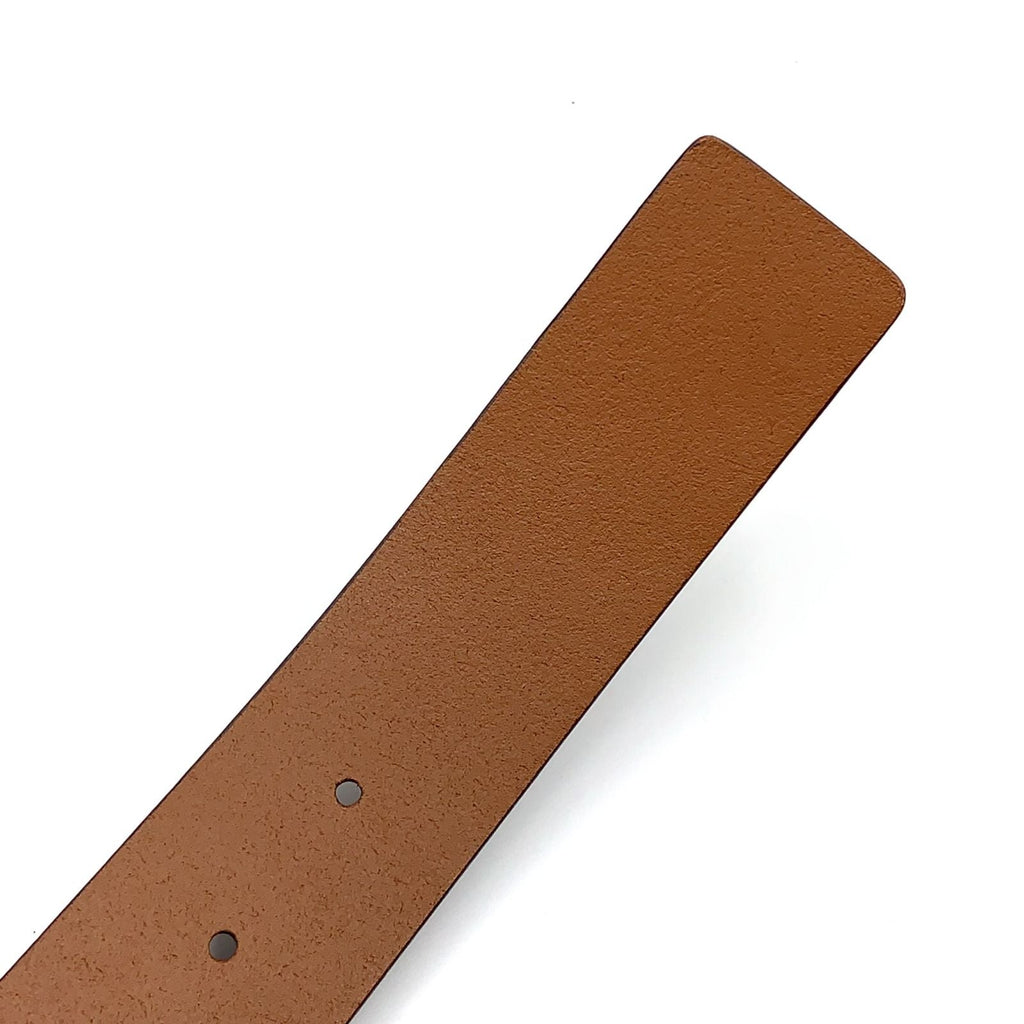 Gucci Interlocking Antique Leather Brown Belt Silver