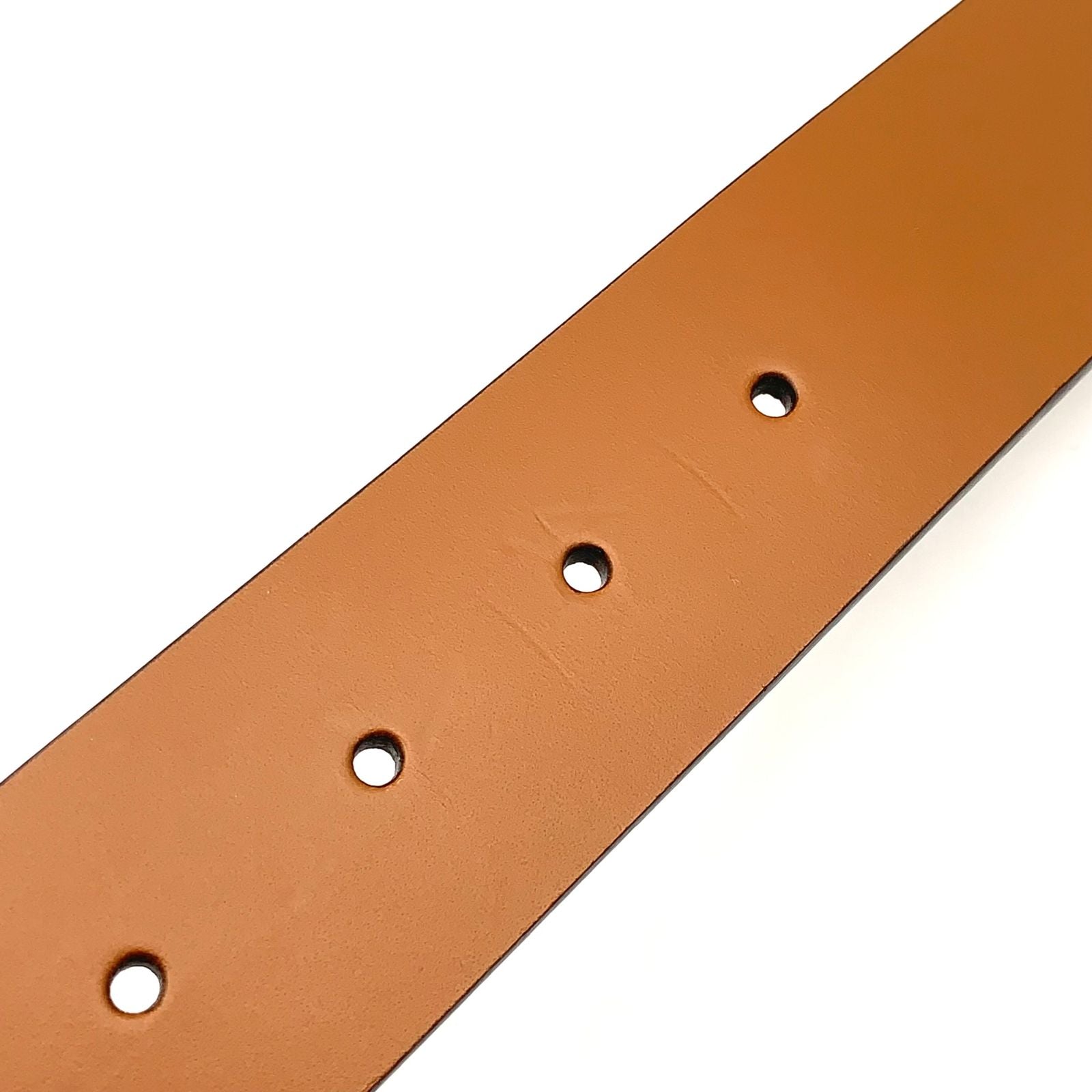 Gucci Interlocking Antique Leather Brown Belt Silver