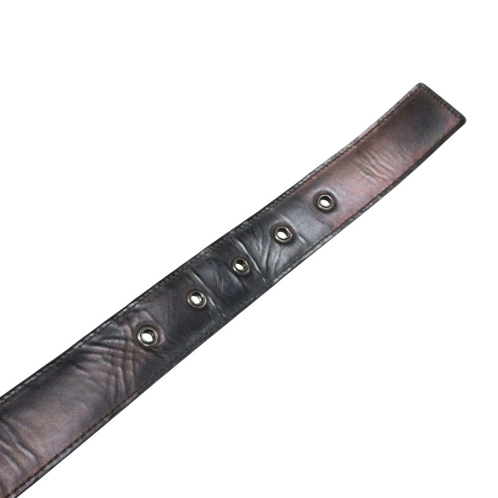 Bottega Veneta Leather Belt Buckle 90 Black