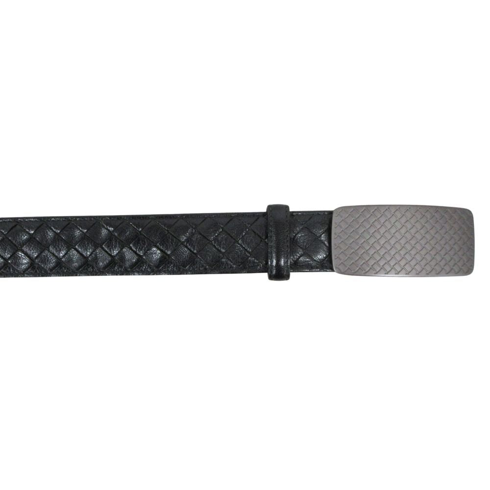 Bottega Veneta Leather Belt Buckle 90 Black