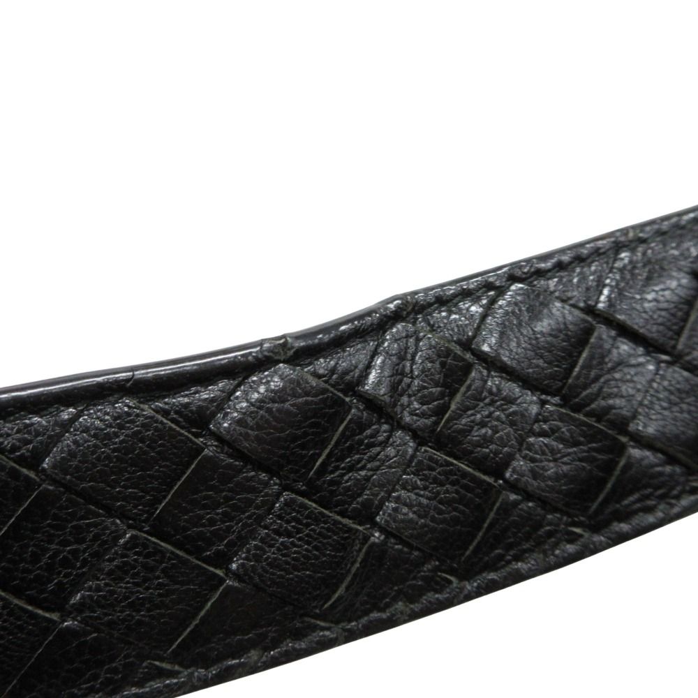 Bottega Veneta Leather Belt Buckle 90 Black