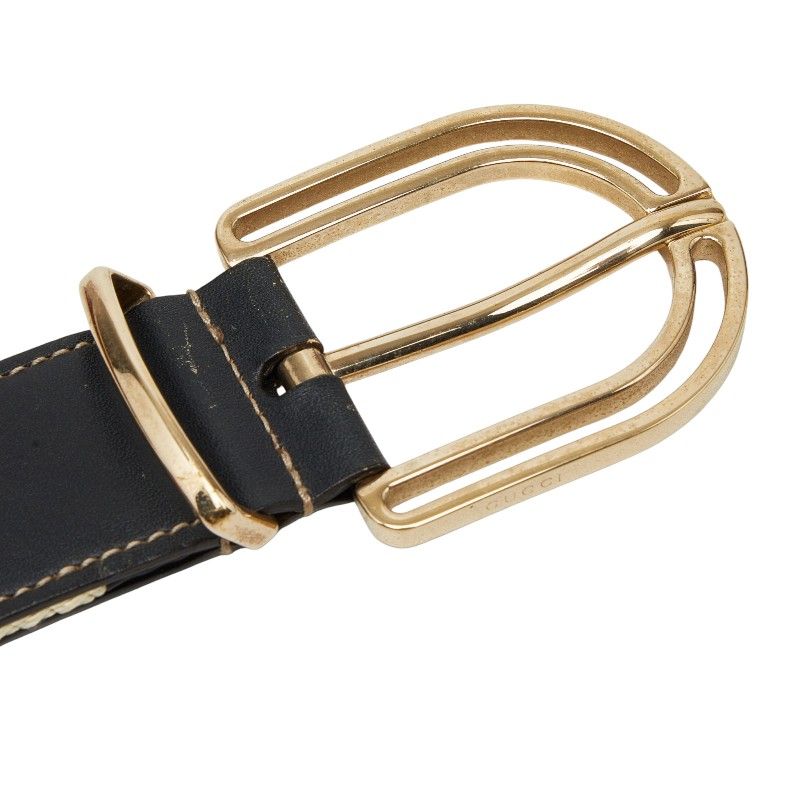 Gucci Sherry Line Belt 85 34 Multicolor Canvas Leather