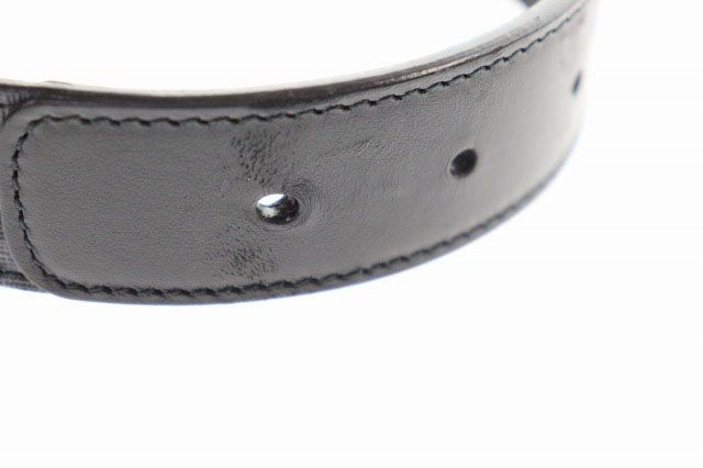 Gucci GG Marmont Belt 85 34 Leather Black All Over Pattern Aa