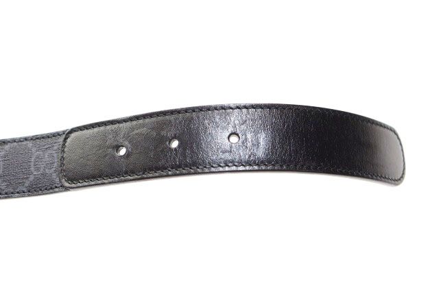 Gucci GG Marmont Belt 85 34 Leather Black All Over Pattern Aa