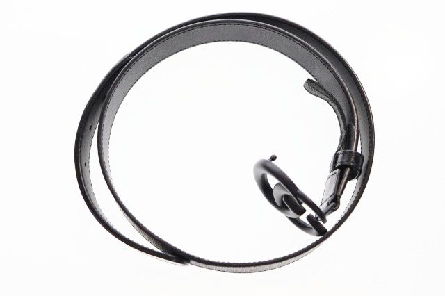 Gucci GG Marmont Belt 85 34 Leather Black All Over Pattern Aa