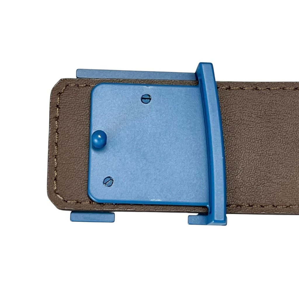 Louis Vuitton Ceinture LV Initial 40 Epi Leather Belt Blue Brown