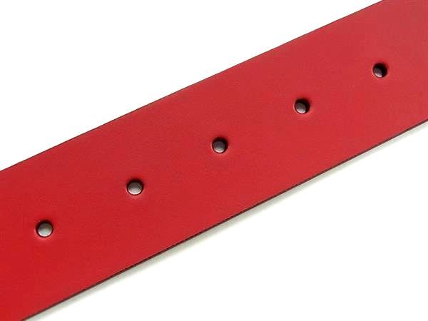 Gucci Interlocking Leather Silver 95 38 Red Belt