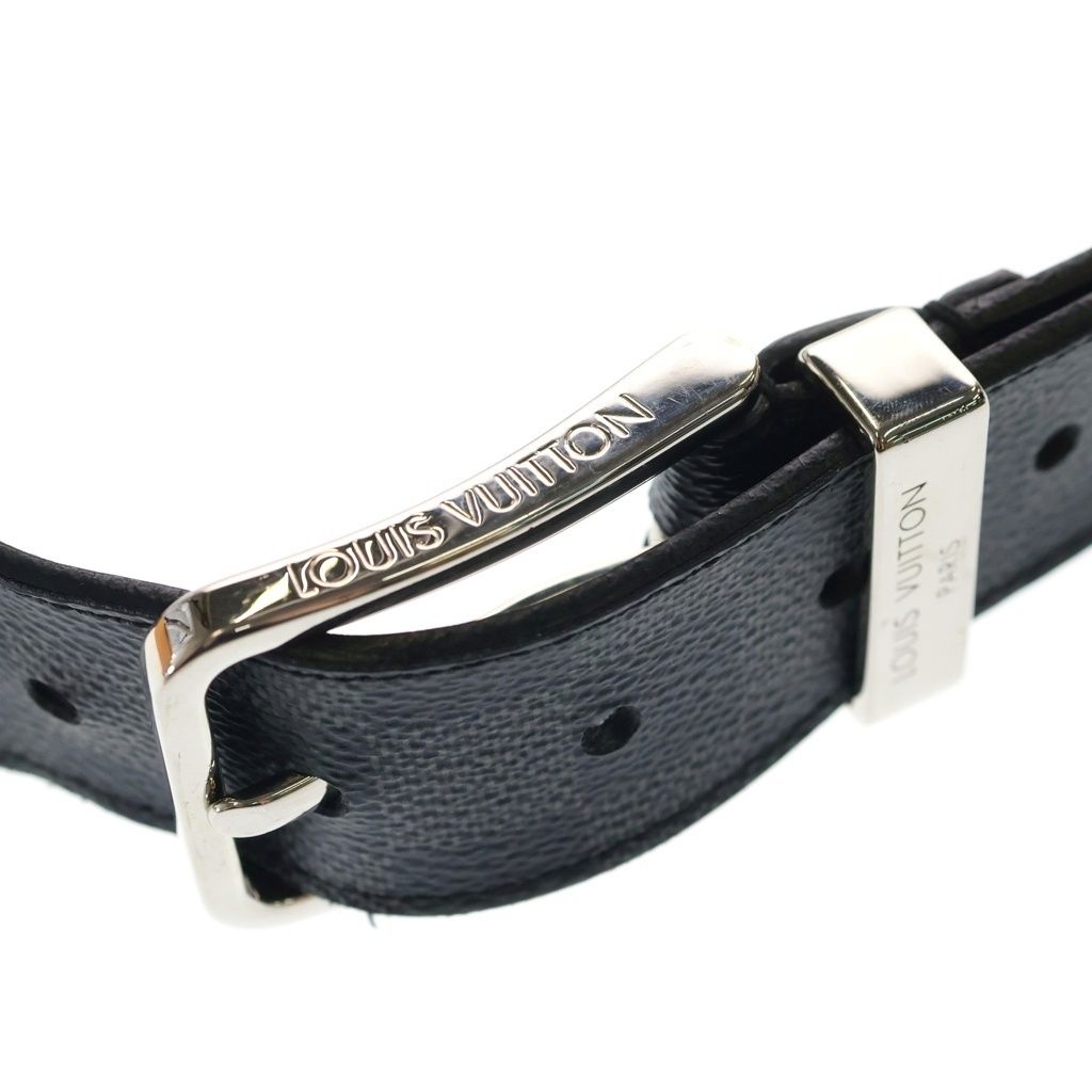 Louis Vuitton Ceinture Pont Neuf Leather Belt Black