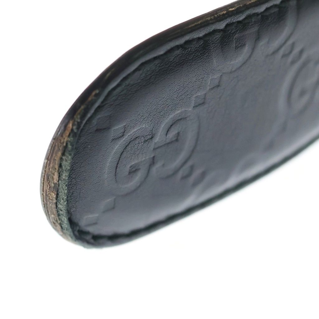 Gucci Interlocking Leather Belt Gold Black