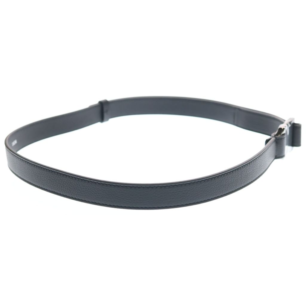 Dior Logo Buckle Leather Belt Black