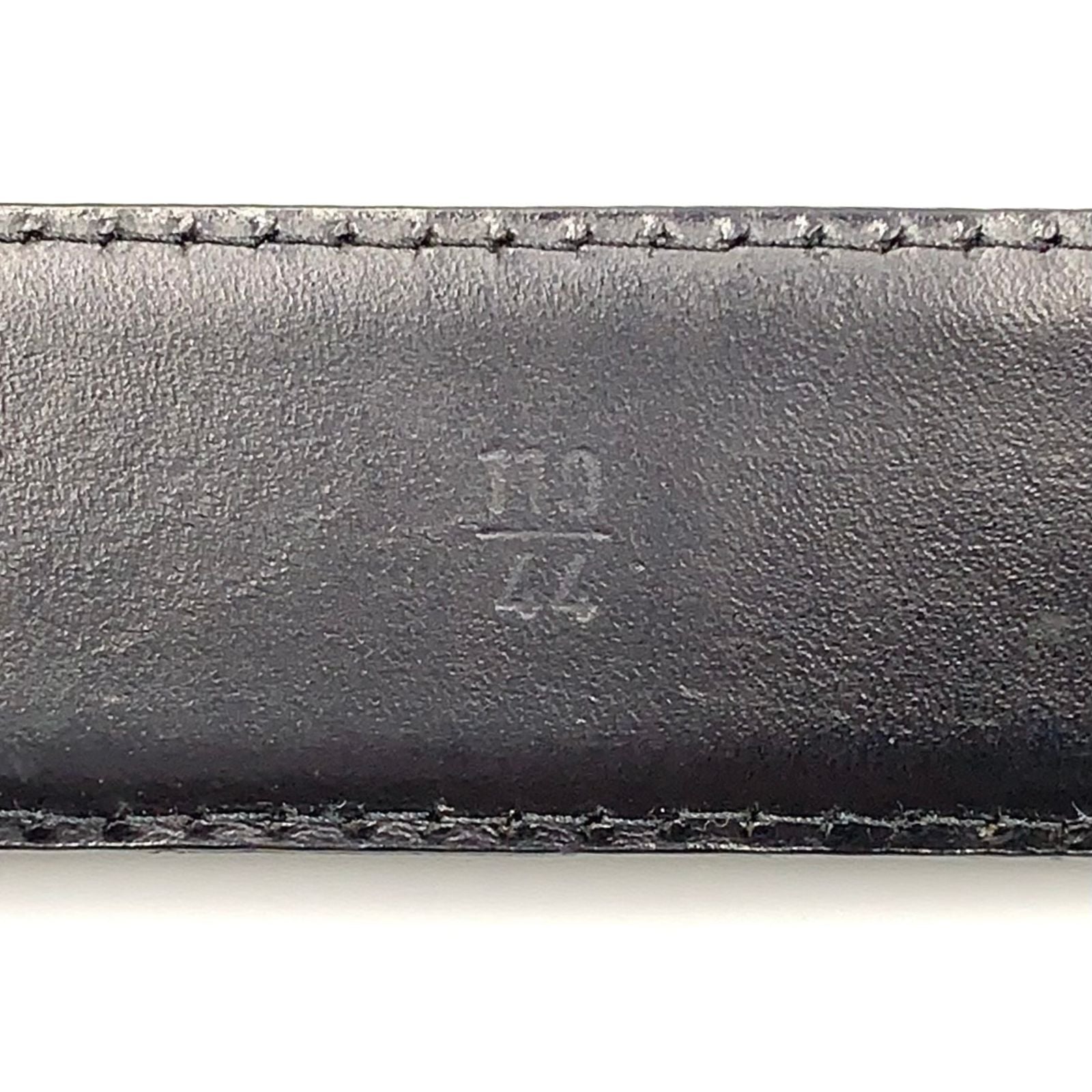 Louis Vuitton Ceinture Classic Leather Black Belt Gold