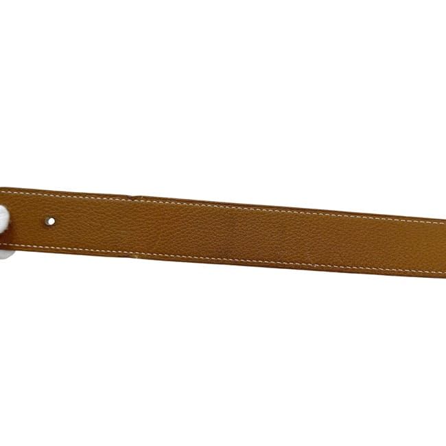Hermes Belt Black Brown Constance Waist 93 30 Box Calf Togo Logo Buckle