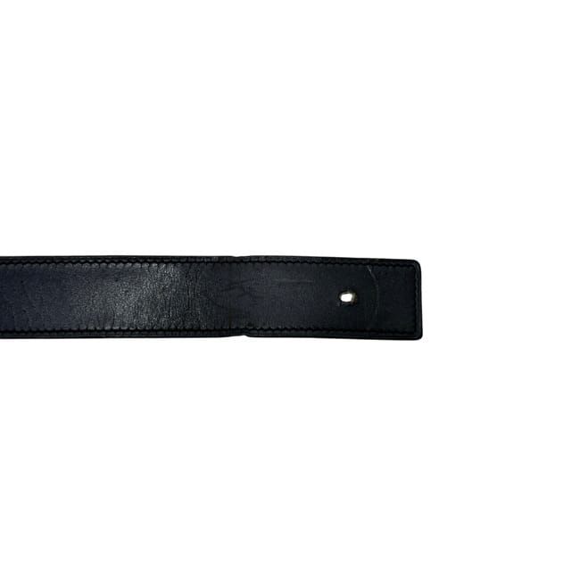 Hermes Belt Black Brown Evelyne Waist 94 30 Box Calf Togo Perforated Logo Buckle