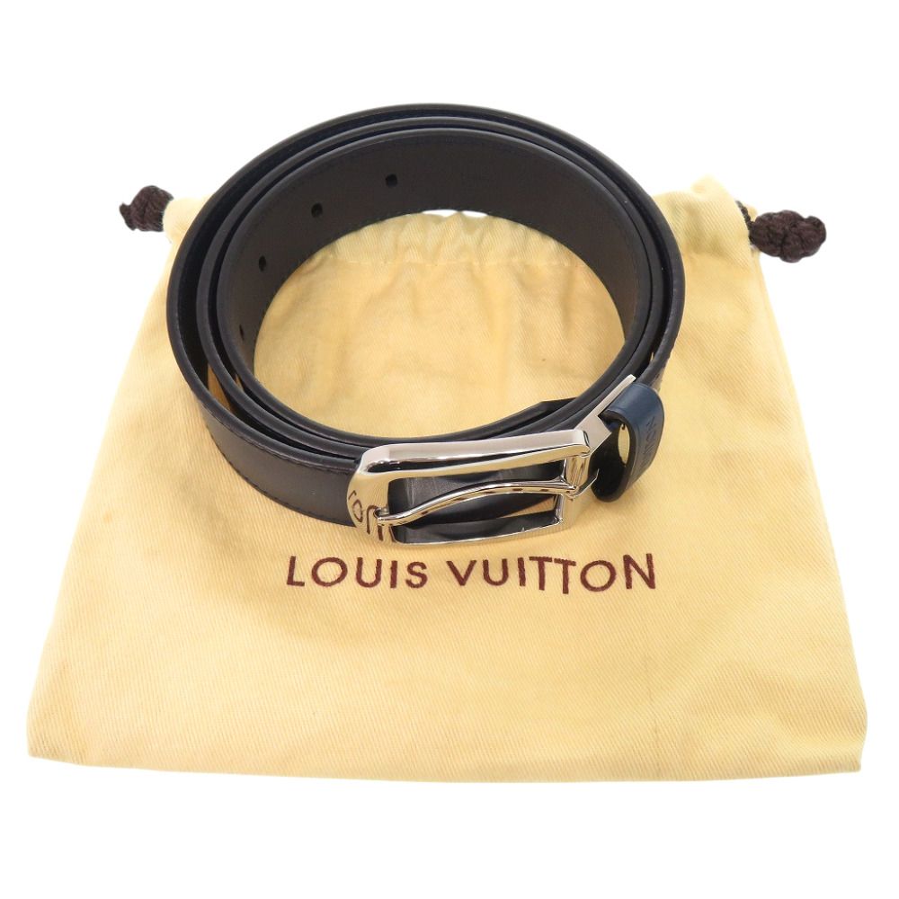 Louis Vuitton Ceinture Legacy Leather Blue Belt