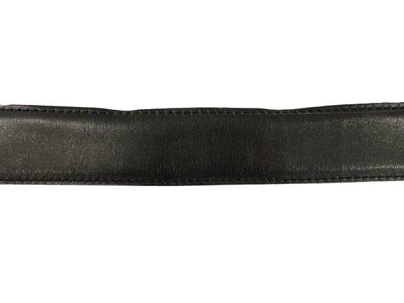 Hermes Perforated Logo Evelyne Buckle Leather Belt 90 Black Brown