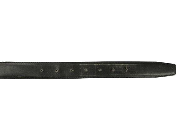 Hermes Perforated Logo Evelyne Buckle Leather Belt 90 Black Brown