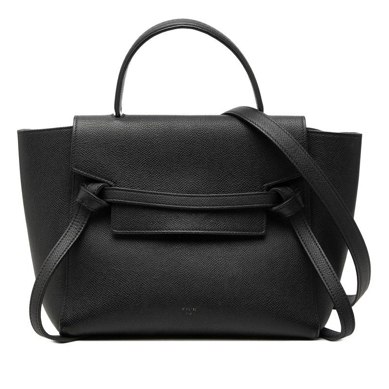Celine Belt Bag Micro 2-Way Black Leather