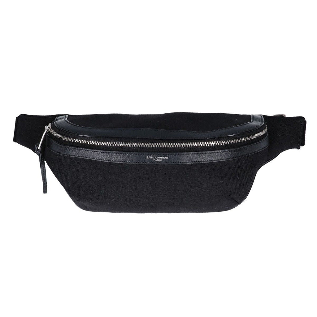 Saint Laurent Paris Canvas Leather Belt Bag