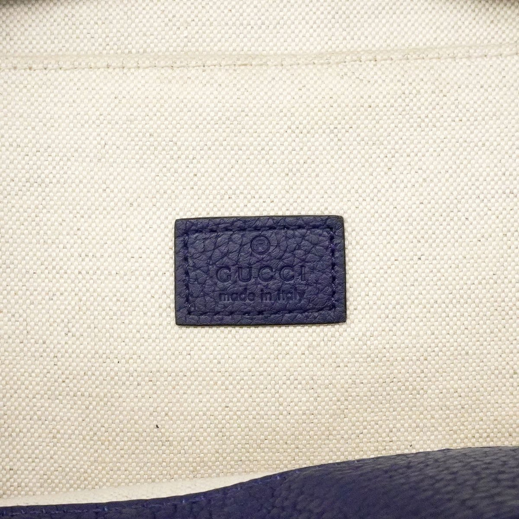 Gucci Belt Bag Jumbo GG Leather Blue Silver