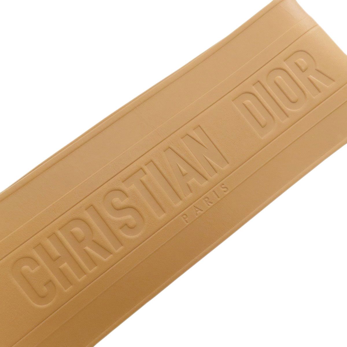 Dior Maxi Double Gold Buckle Belt Leather