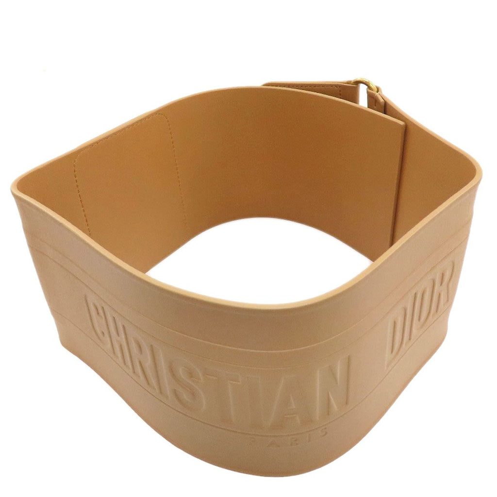 Dior Maxi Double Gold Buckle Belt Leather