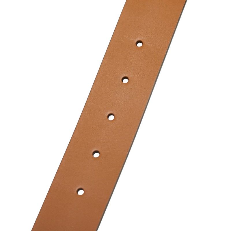 Gucci Interlocking Belt 85 34 GG Buckle Brown Leather