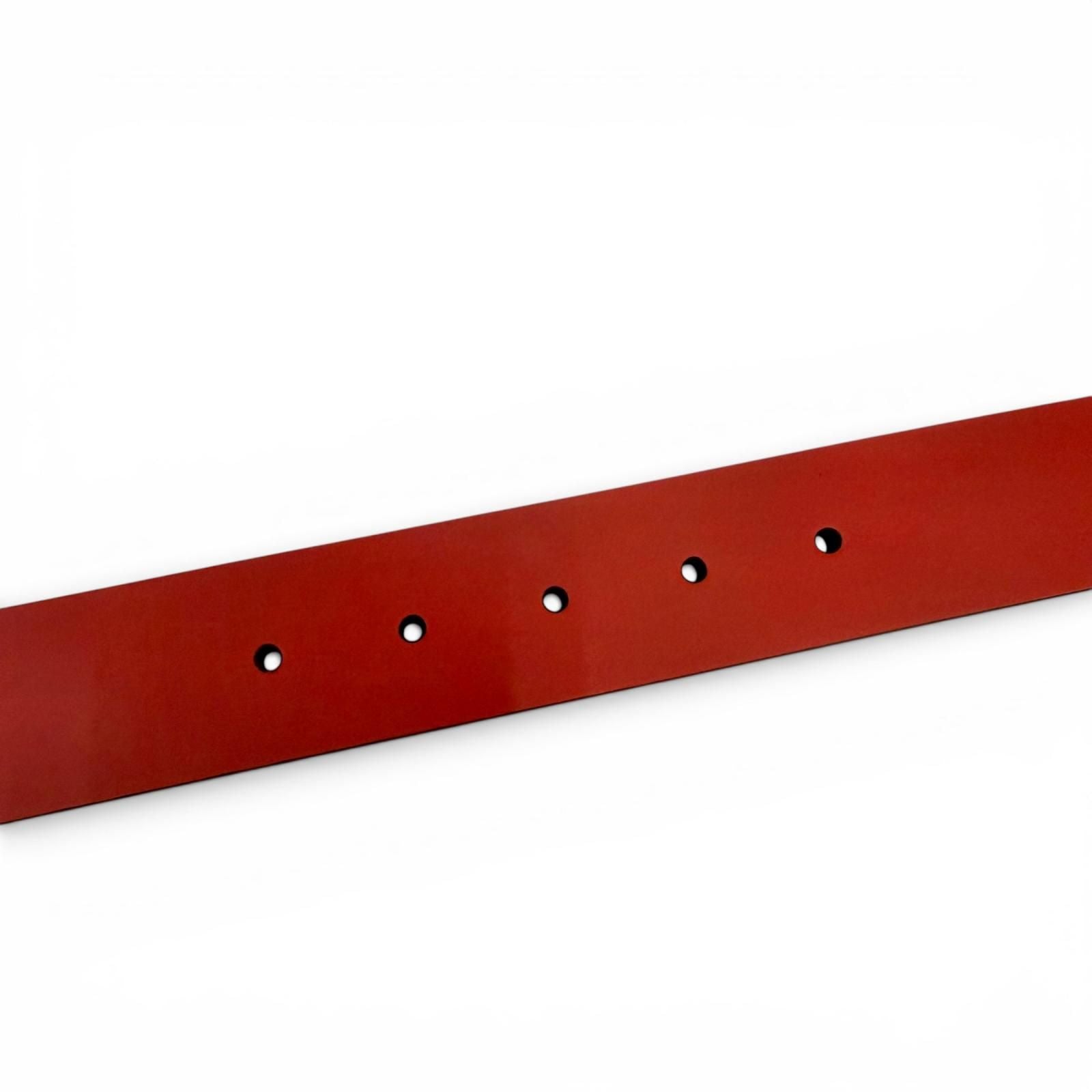 Gucci Interlocking Leather Belt Red Silver