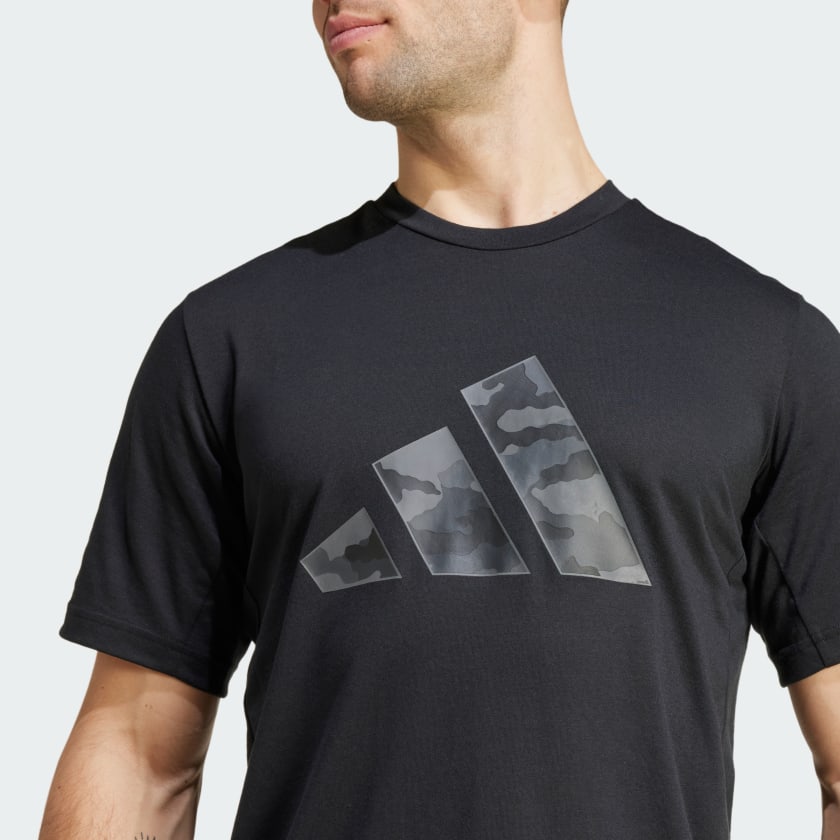 Men's adidas Train Essentials Camo Graphic Logo Tee
