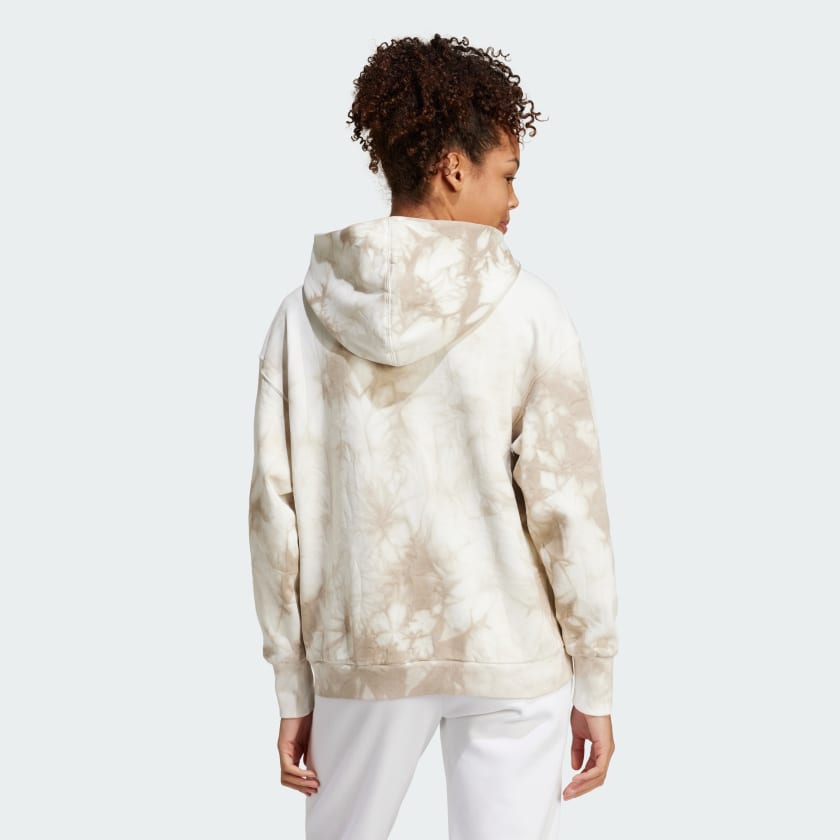 Women's adidas ALL SZN Fleece Tie-Dye Loose Hoodie