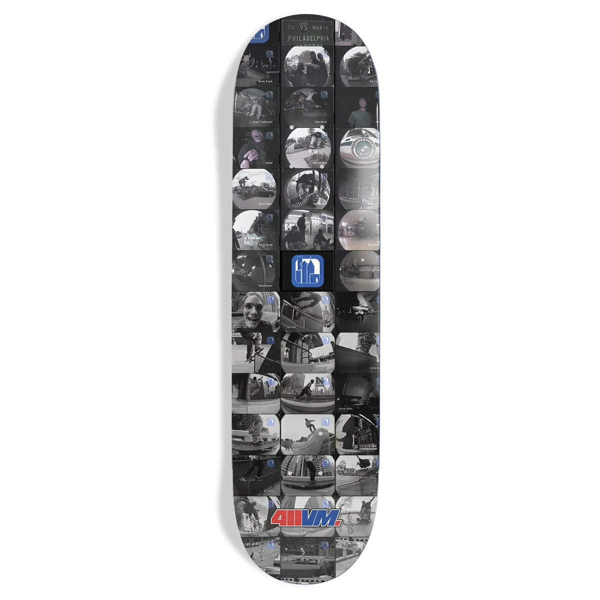 411VM Skateboard Deck Metrospective Frame Grab 8.25" x 32"