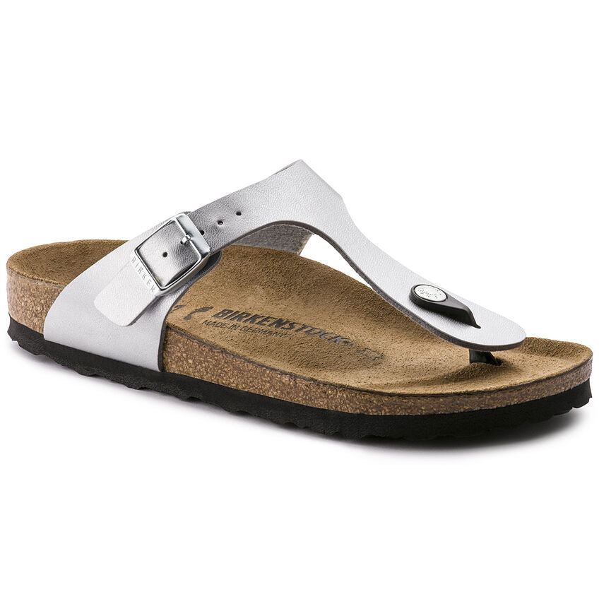 Women's Gizeh Birko-Flor Silver Medium/Narrow
