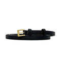 Prada Belt Black Nero Thin Waist 80 10 Saffiano Leather