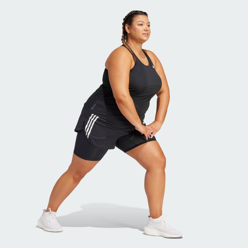Women's adidas Own the Run 3-Stripes 2-in-1 Shorts