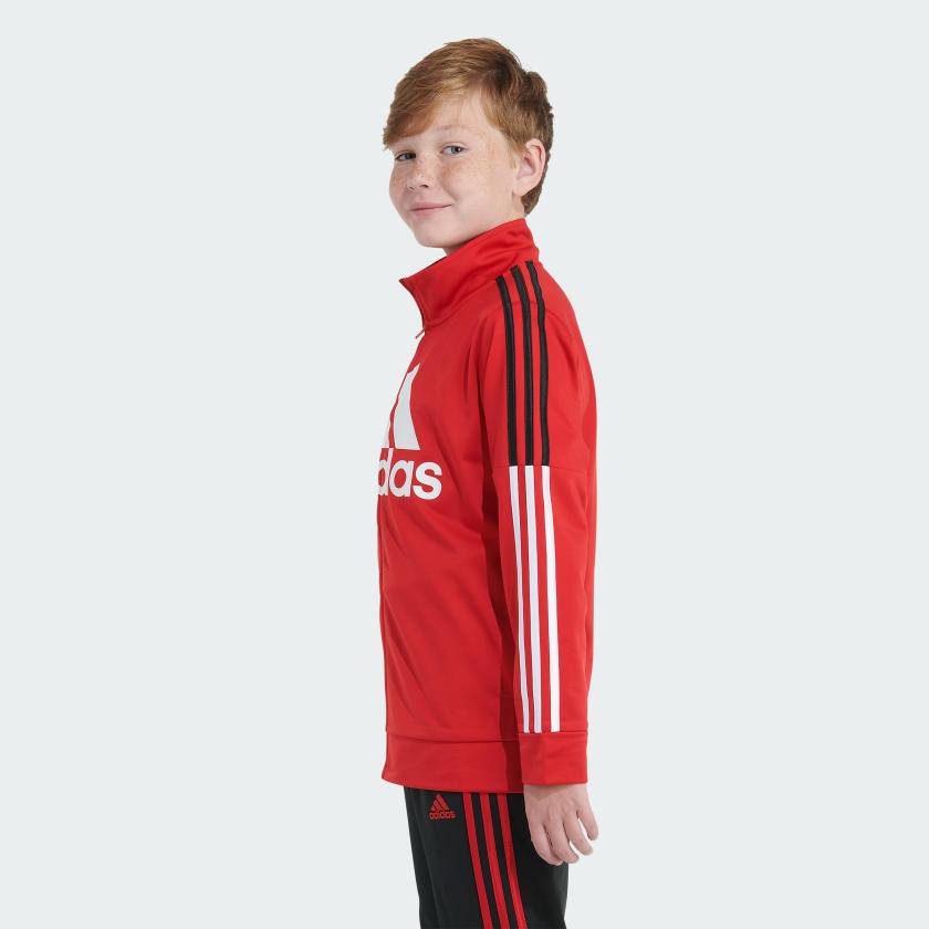 Kids' adidas Two-Piece Contrast 3-Stripe Tricot Track Set