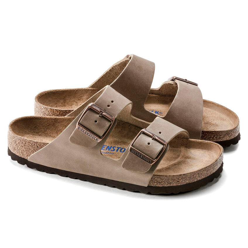 Unisex Arizona Soft Footbed Oiled Leather Tobacco Brown Regular/Wide