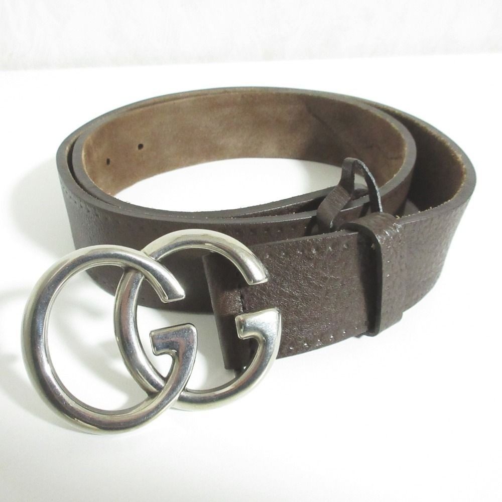 Gucci GG Marmont Leather Belt Brown