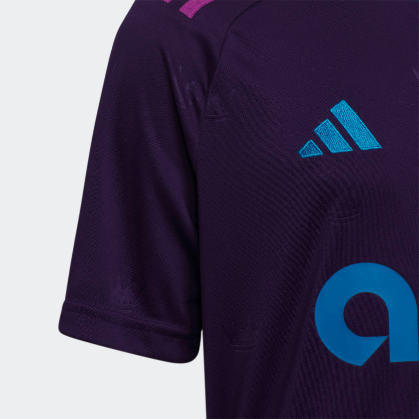 Kids' adidas Charlotte FC 23/24 Away Jersey