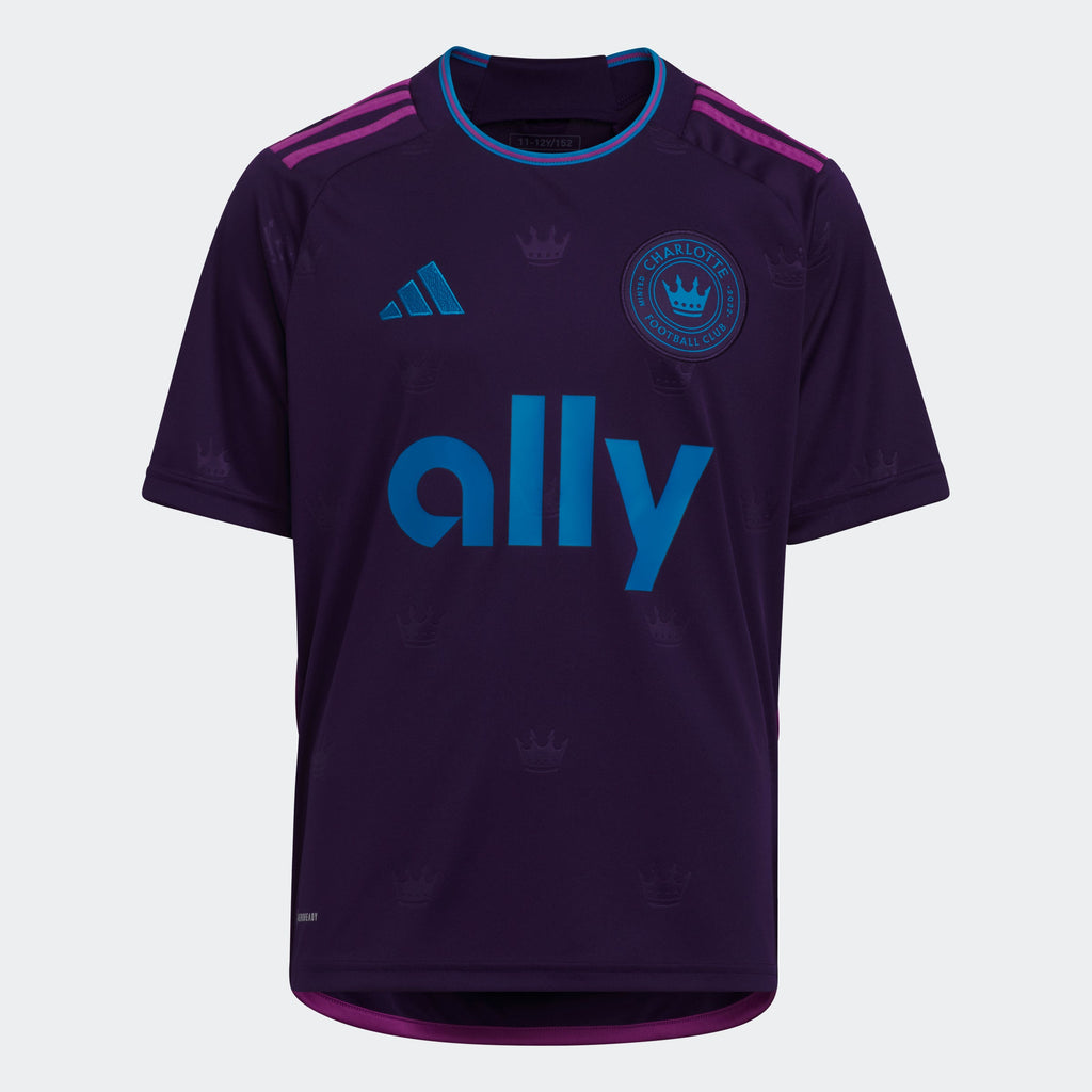 Kids' adidas Charlotte FC 23/24 Away Jersey